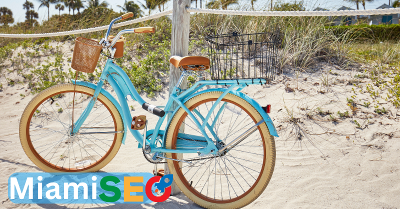 image of a bike in the sand